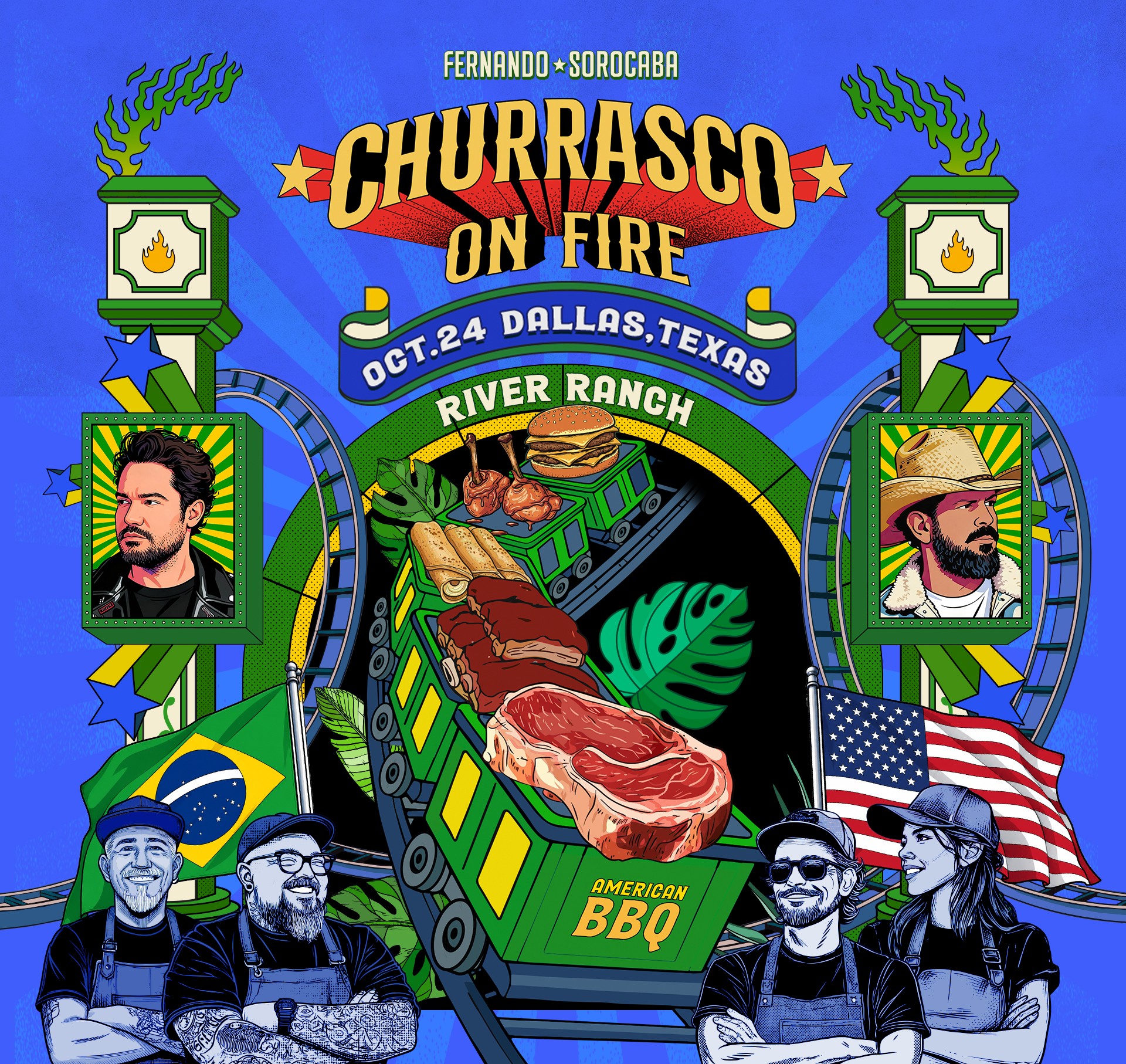 O maior evento de churrasco e música do Brasil chega ao Texas!