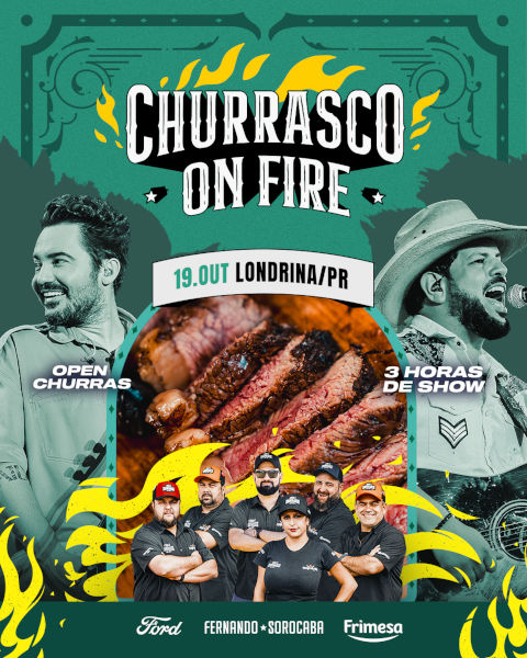 Banner do Evento Isso É Churrasco OnFire Londrina/PR