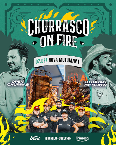 Banner do Evento Isso É Churrasco OnFire Nova Mutum/MT