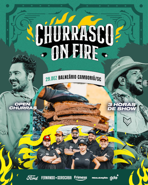 Banner do Evento Isso É Churrasco OnFire Balneário Camboriú/SC