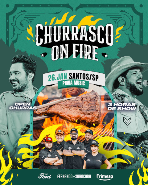 Banner do Evento Isso É Churrasco OnFire Santos/SP