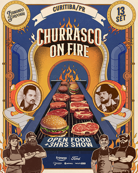Banner do Evento Isso É Churrasco On Fire Curitiba/PR