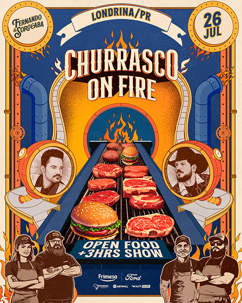 Banner do Evento Isso É Churrasco On Fire Londrina/PR