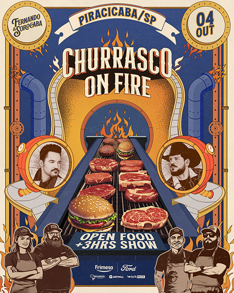 Banner do Evento Isso É Churrasco On Fire Piracicaba/SP