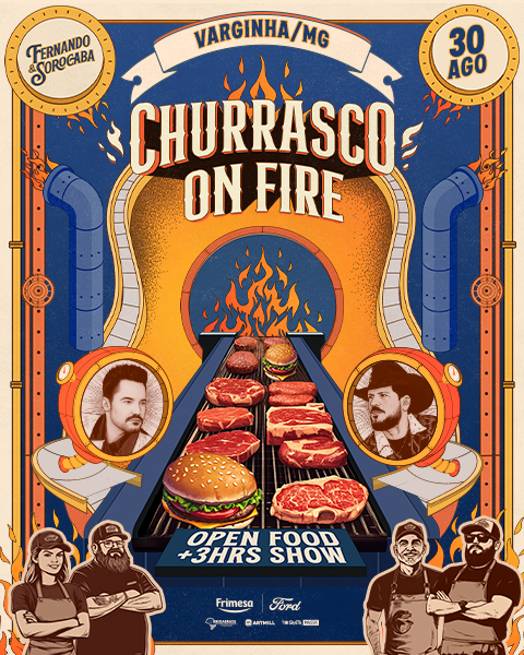 Banner do Evento Isso É Churrasco On Fire Varginha/MG